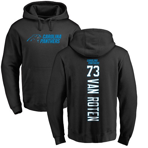 Carolina Panthers Men Black Greg Van Roten Backer NFL Football #73 Pullover Hoodie Sweatshirts->carolina panthers->NFL Jersey